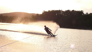 Jared did some more slaloming