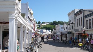 Here's another view of downtown Mackinac