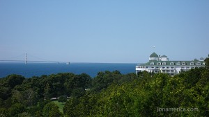 The Grand Hotel, as seen from the fort.