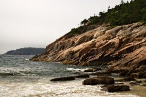 The rocky coast of Maine.